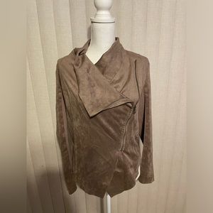 Vigoss Taupe Brown Zipped Jacket Size S/M
